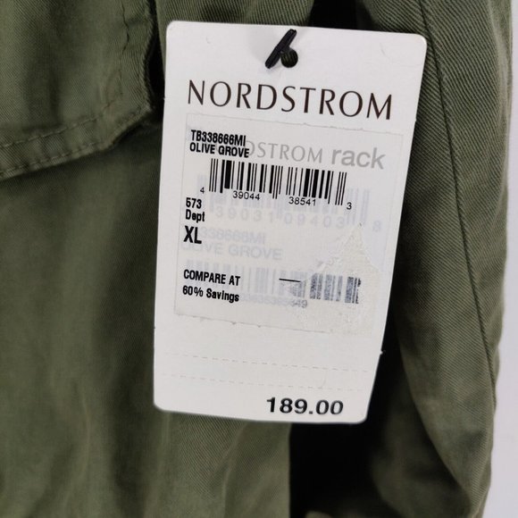 NEW Treasure & Bond Size XL Utility Military Jacket Full Zip Pockets Olive Green - Picture 8 of 8